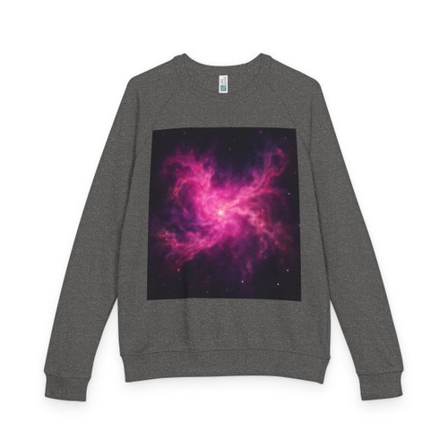 Luminous Nebula Reverie - Unisex French Terry Raglan Crewneck