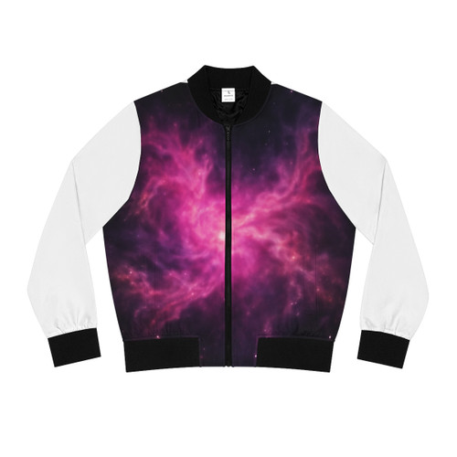 Luminous Nebula Reverie - Women's Bomber Jacket (AOP)