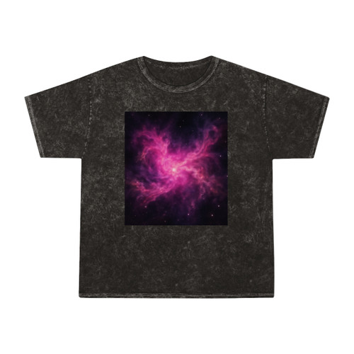 Luminous Nebula Reverie - Unisex Mineral Wash T-Shirt