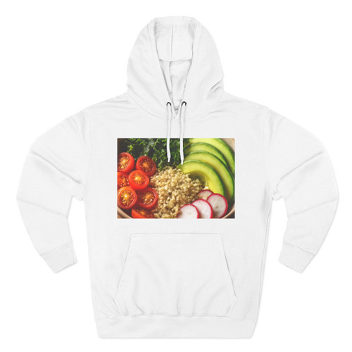 Harvest Bowl Delight - Three-Panel Fleece Hoodie Harvest Bowl Delight - Three-Panel Fleece Hoodie