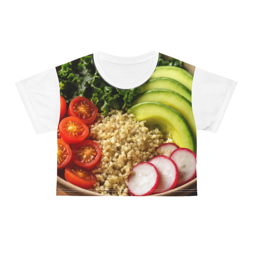Harvest Bowl Delight - Crop Tee (AOP)