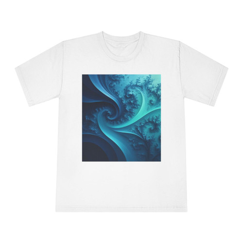 Fractal Harmony Wave - Unisex Classic Crewneck T-Shirt