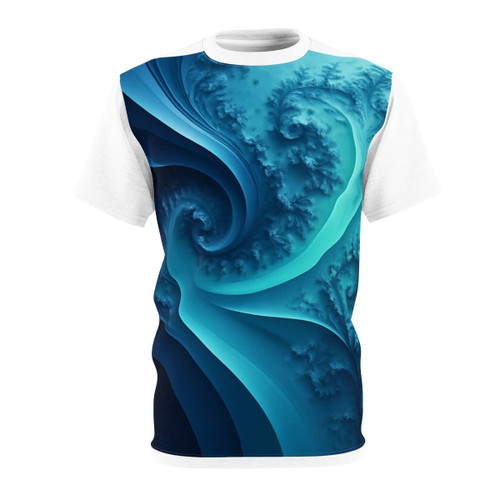 Fractal Harmony Wave - Unisex Cut & Sew Tee (AOP)