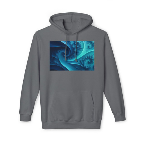 Fractal Harmony Wave - Unisex Hooded Sweatshirt, Made in US