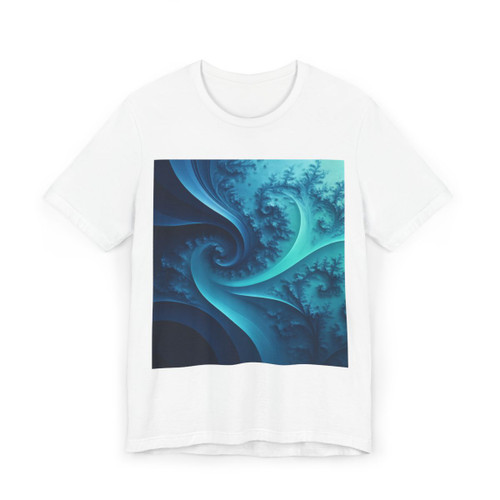 Fractal Harmony Wave - Unisex Jersey T-Shirt