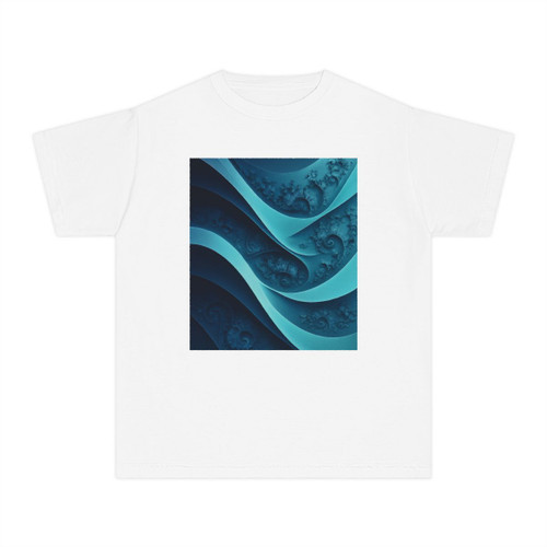 Fractal Harmony Wave - Youth Midweight Tee