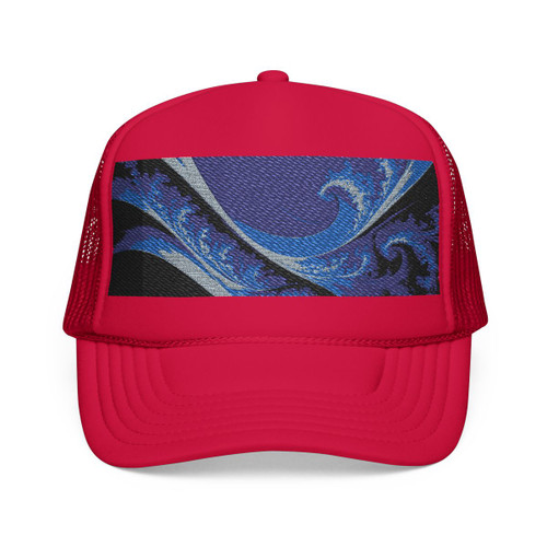 Fractal Harmony Wave - Foam Trucker Hat (Embroidery)