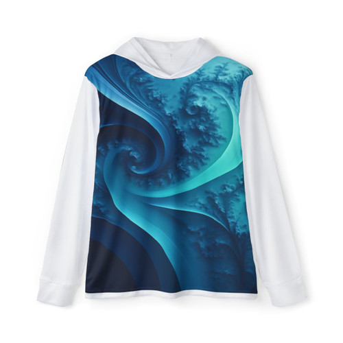 Fractal Harmony Wave - Men's Sports Warmup Hoodie (AOP) Fractal Harmony Wave - Men's Sports Warmup Hoodie (AOP)
