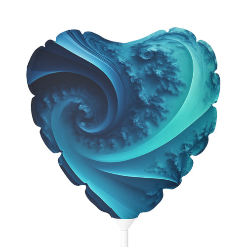 Fractal Harmony Wave - Balloon (Round and Heart-shaped), 11"