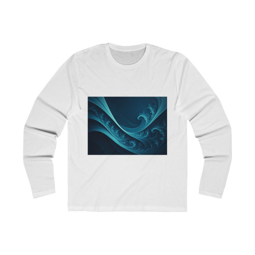 Fractal Harmony Wave - Men's Long Sleeve Crew Tee Fractal Harmony Wave - Men's Long Sleeve Crew Tee