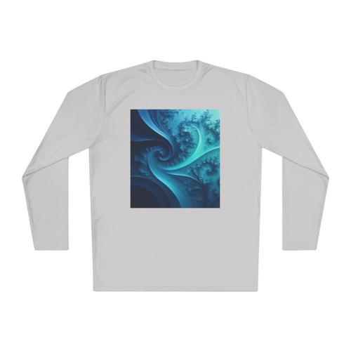 Fractal Harmony Wave - Unisex Lightweight Long Sleeve Tee