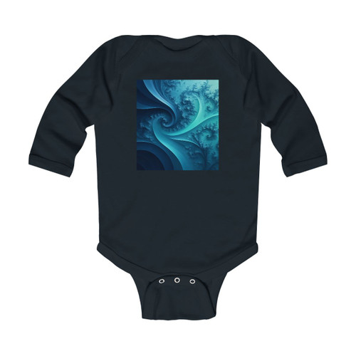 Fractal Harmony Wave - Infant Long Sleeve Bodysuit