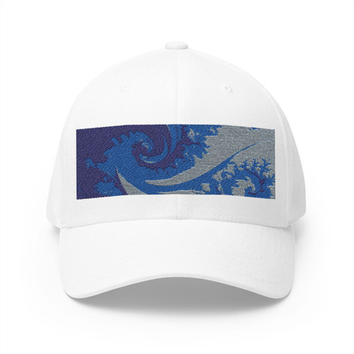 Fractal Harmony Wave - Closed-Back Structured Cap (Embroidery)