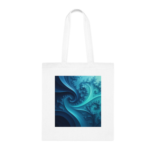 Fractal Harmony Wave - Cotton Tote