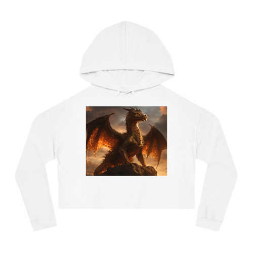 Golden Ember Leviathan - Women’s Cropped Hooded Sweatshirt