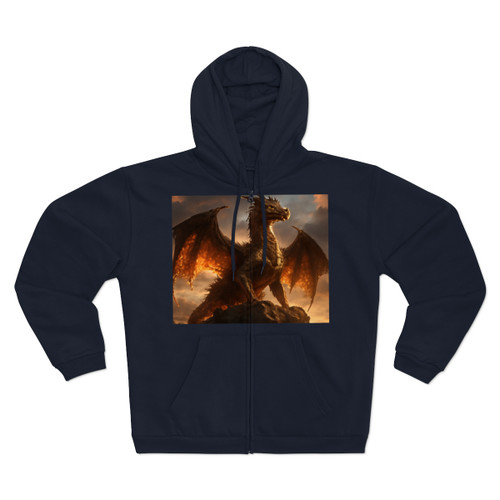 Golden Ember Leviathan - Unisex Hooded Zip Sweatshirt Golden Ember Leviathan - Unisex Hooded Zip Sweatshirt
