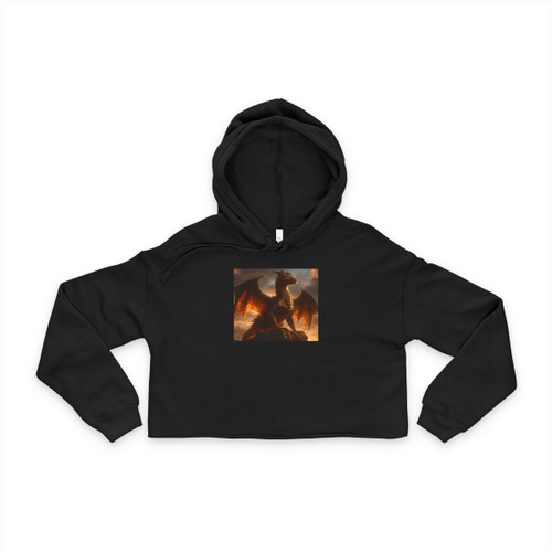 Golden Ember Leviathan - Women's Cropped Hoodie