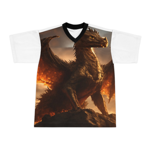 Golden Ember Leviathan - Unisex Football Jersey (AOP) Golden Ember Leviathan - Unisex Football Jersey (AOP)