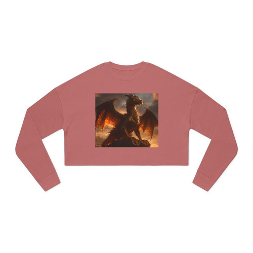 Golden Ember Leviathan - Women's Cropped Sweatshirt