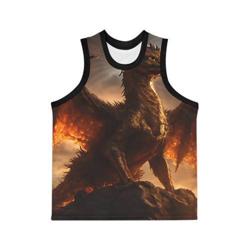 Golden Ember Leviathan - Unisex Basketball Jersey (AOP)