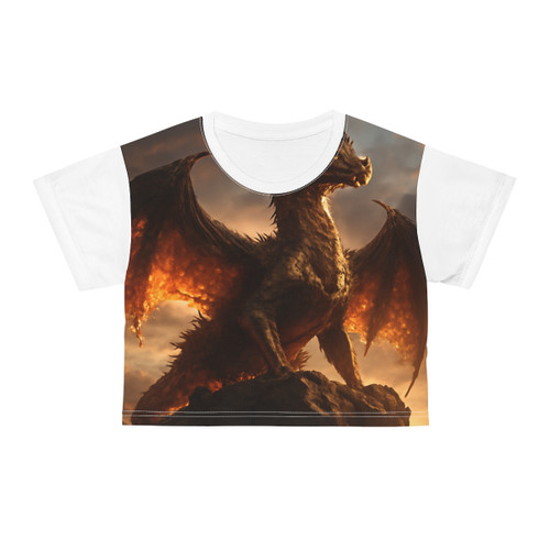 Golden Ember Leviathan - Crop Tee (AOP)