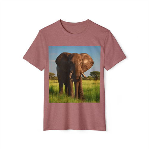 Majestic Elephant Spirit - Unisex Recycled Organic T-Shirt
