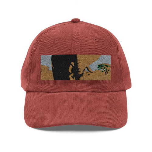 Majestic Elephant Spirit - Vintage Corduroy Cap (Embroidery)