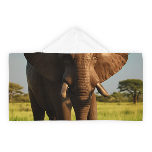 Majestic Elephant Spirit - Youth Hooded Towel