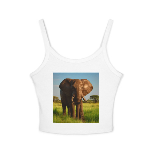 Majestic Elephant Spirit - Women's Spaghetti Strap Tank Top