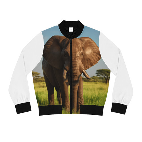 Majestic Elephant Spirit - Women's Bomber Jacket (AOP)