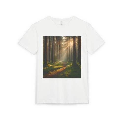 Whispering Pine Forest - Unisex Sueded T-Shirt