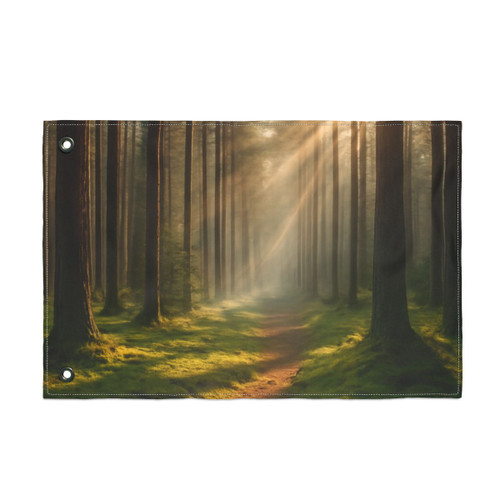 Whispering Pine Forest - Double Sided Flag