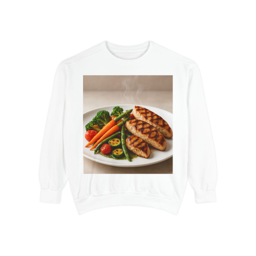 Gastronomic Elegance - Unisex Garment-Dyed Sweatshirt