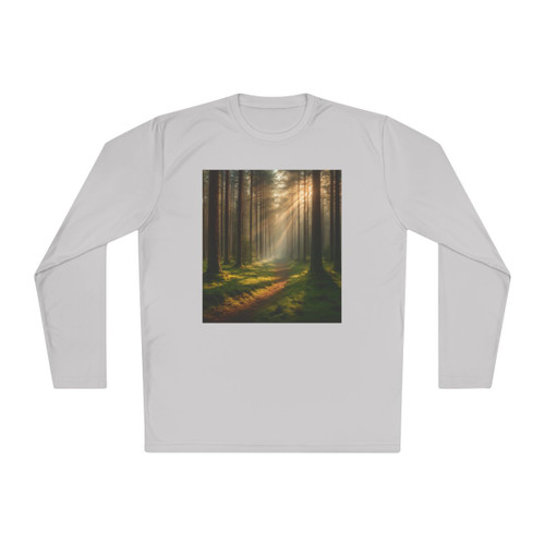Whispering Pine Forest - Unisex Lightweight Long Sleeve Tee