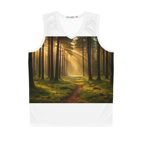 Whispering Pine Forest - Basketball Jersey (AOP)