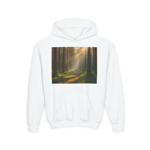 Whispering Pine Forest - Youth Heavy Blend Hooded Sweatshirt
