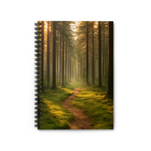 Whispering Pine Forest - Spiral Notebook - Ruled Line