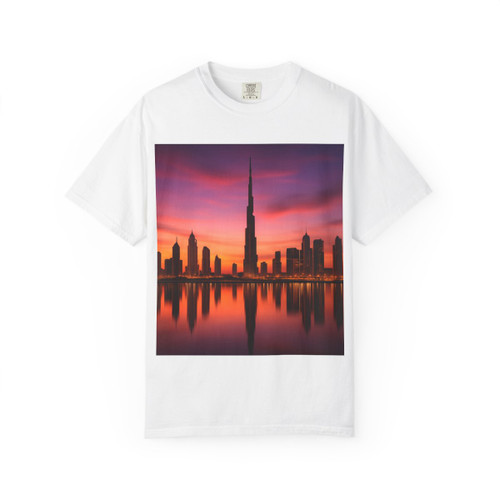 Dubai Twilight Mirage - Unisex Garment-Dyed T-shirt