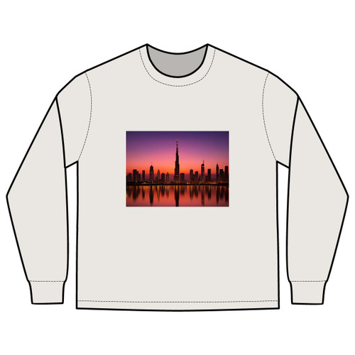 Dubai Twilight Mirage - Men's Heavy Faded Long Sleeve Tee