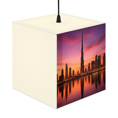 Dubai Twilight Mirage - Light Cube Lamp