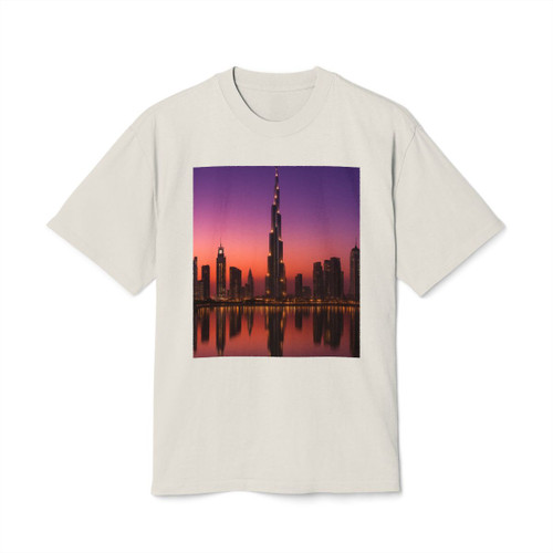 Dubai Twilight Mirage - Unisex Heavy Faded Tee