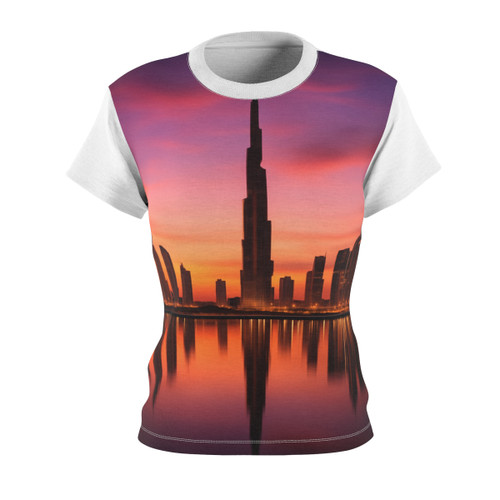 Dubai Twilight Mirage - Women's Cut & Sew Tee (AOP)