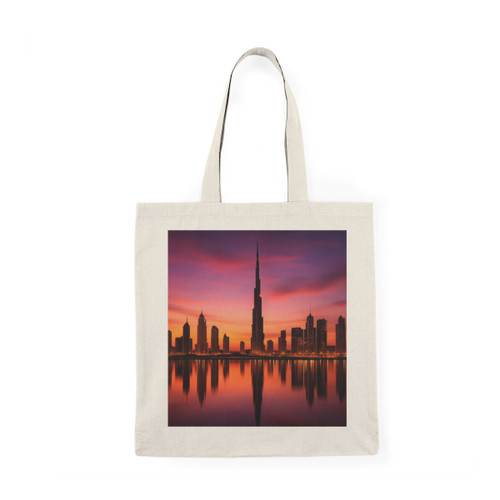 Dubai Twilight Mirage - Natural Tote Bag