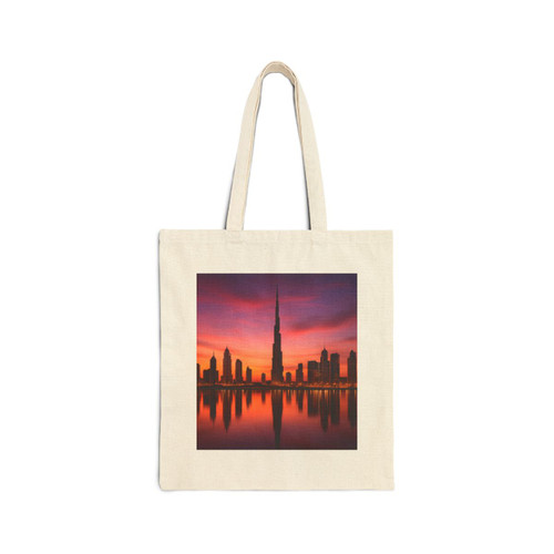 Dubai Twilight Mirage - Cotton Canvas Tote Bag