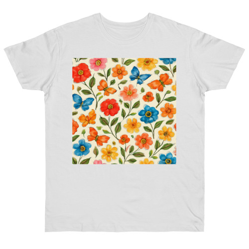 Whimsical Garden Play - Single Jersey T-shirt