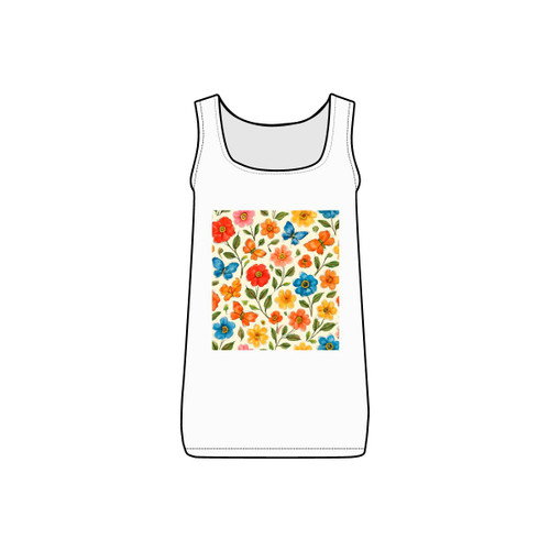 Whimsical Garden Play - Women's Micro Ribbed Tank