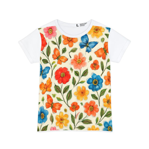 Whimsical Garden Play - Women's Short Sleeve Shirt (AOP)