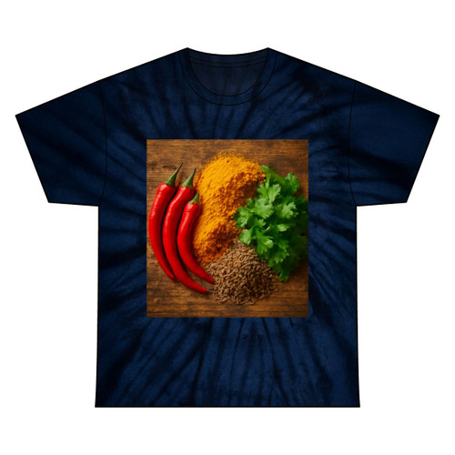 Sizzling Spice Medley - Unisex Tie Dye Cotton Tee