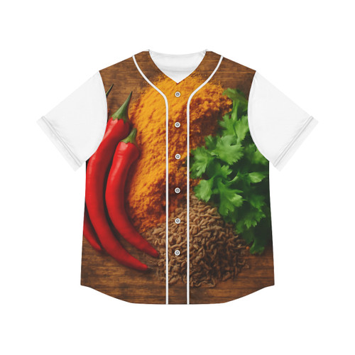 Sizzling Spice Medley - Women's Baseball Jersey (AOP)