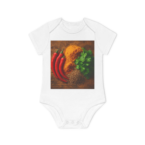 Sizzling Spice Medley - Baby Organic Short Sleeve Bodysuit
